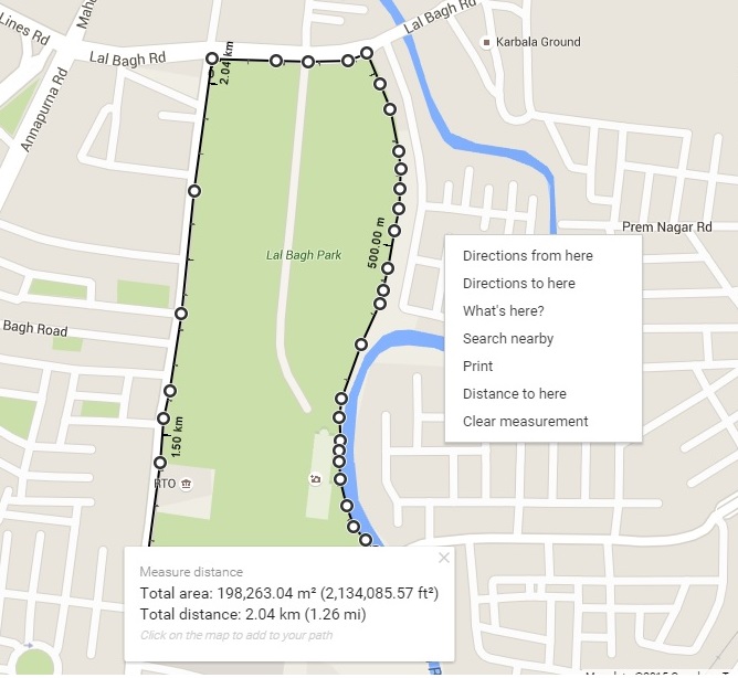 Measure Area In Google Map Print And Share Measurement GIS MAP INFO