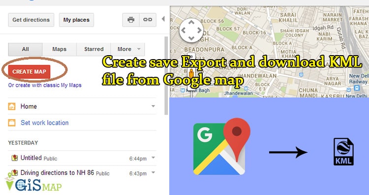 google map export kml file