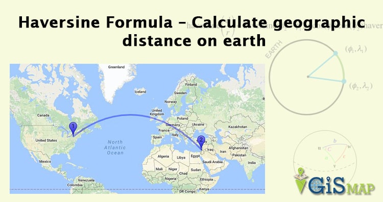 Haversine formula - geographic distance on earth