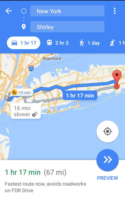 Google Maps - Routing - Avoid Tolls, ferries, Highways or Motorways