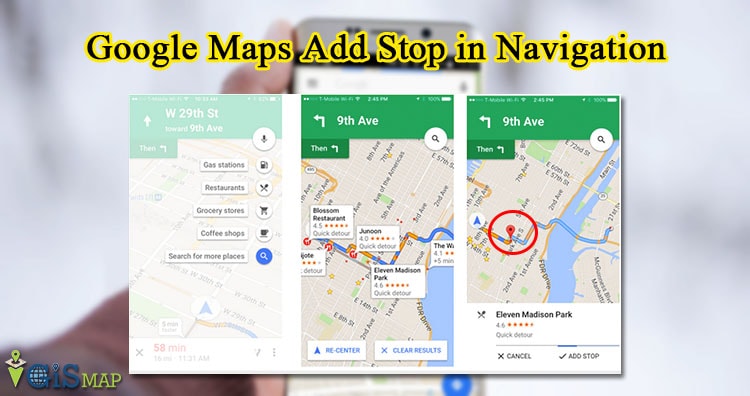 how to add stop in google maps