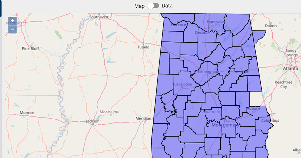 United States - Alabama GIS Data - Shapefiles, Kml, Csv, GeoJSON