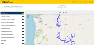 Download United States - Idaho Counties Shapefile, Highway, Railway Line