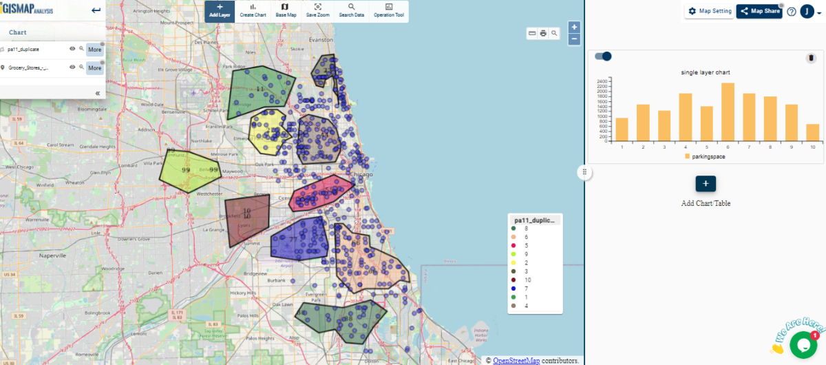 Interactive Bar chart in Map - Step to add and Embed