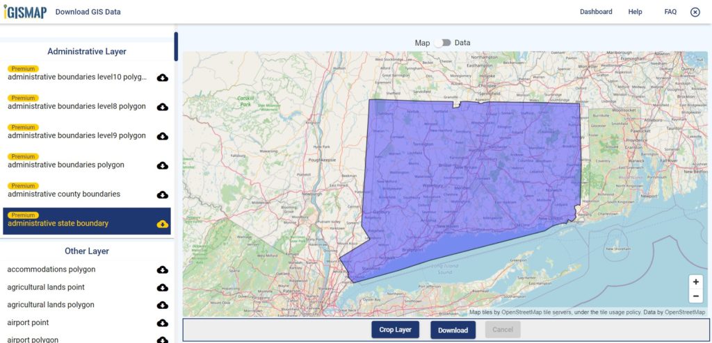 New Haven County Gis United States - Connecticut Gis Data - Shapefile, Kml, Csv, Geojson -