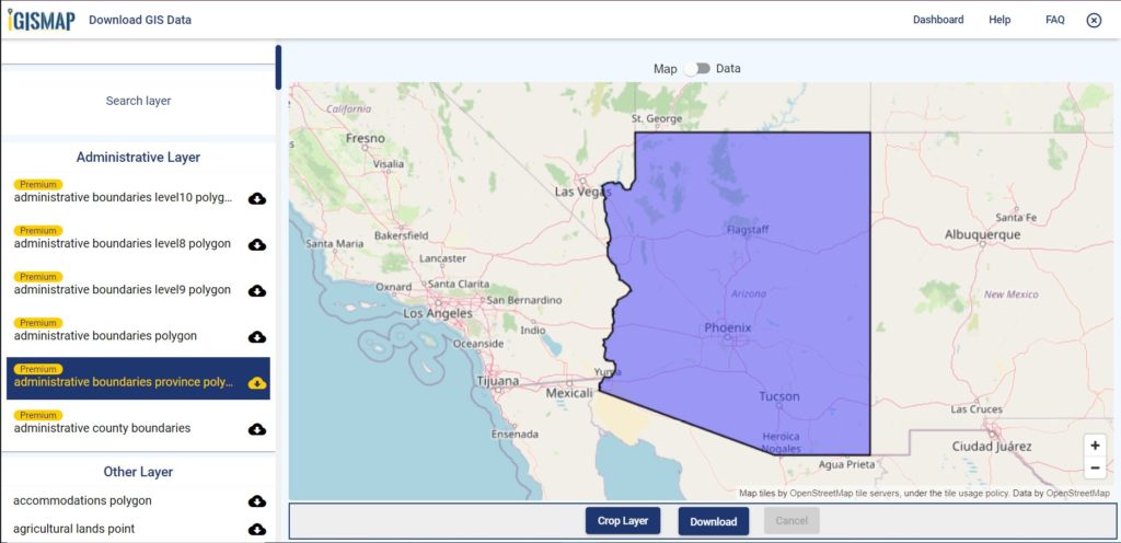 Cochise County Az Gis Arizona County Gis Data - Shapefile, Kml - Administrative Boundary,  Polygon, Rail, Highway, Building -