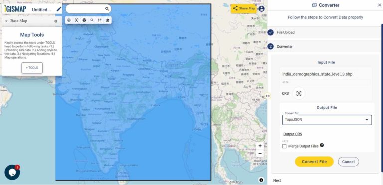 Convert Shapefile to TopoJSON