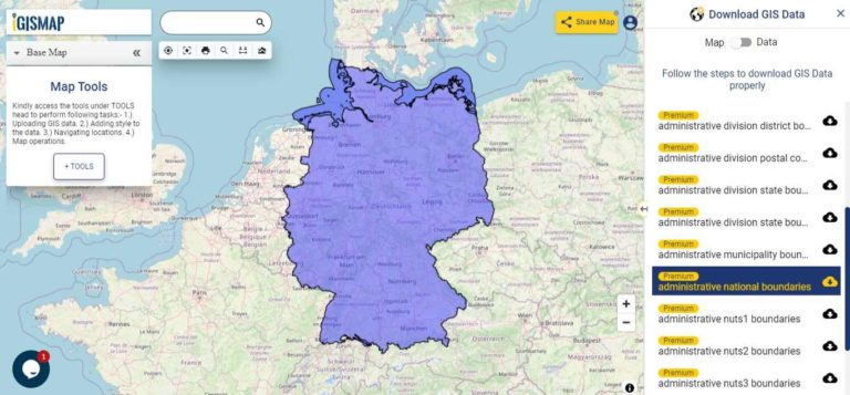 Download Germany Administrative Boundary Shapefiles – States, Districts ...