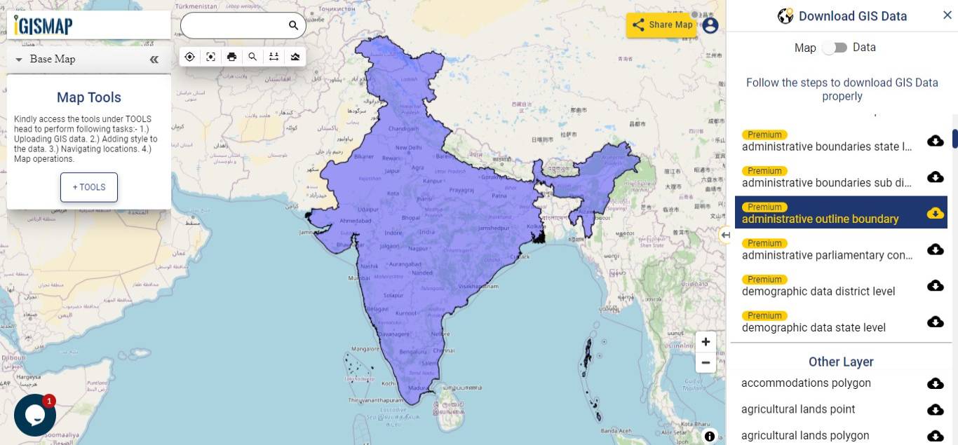 Download India Administrative Boundary Shapefiles - States, Districts ...