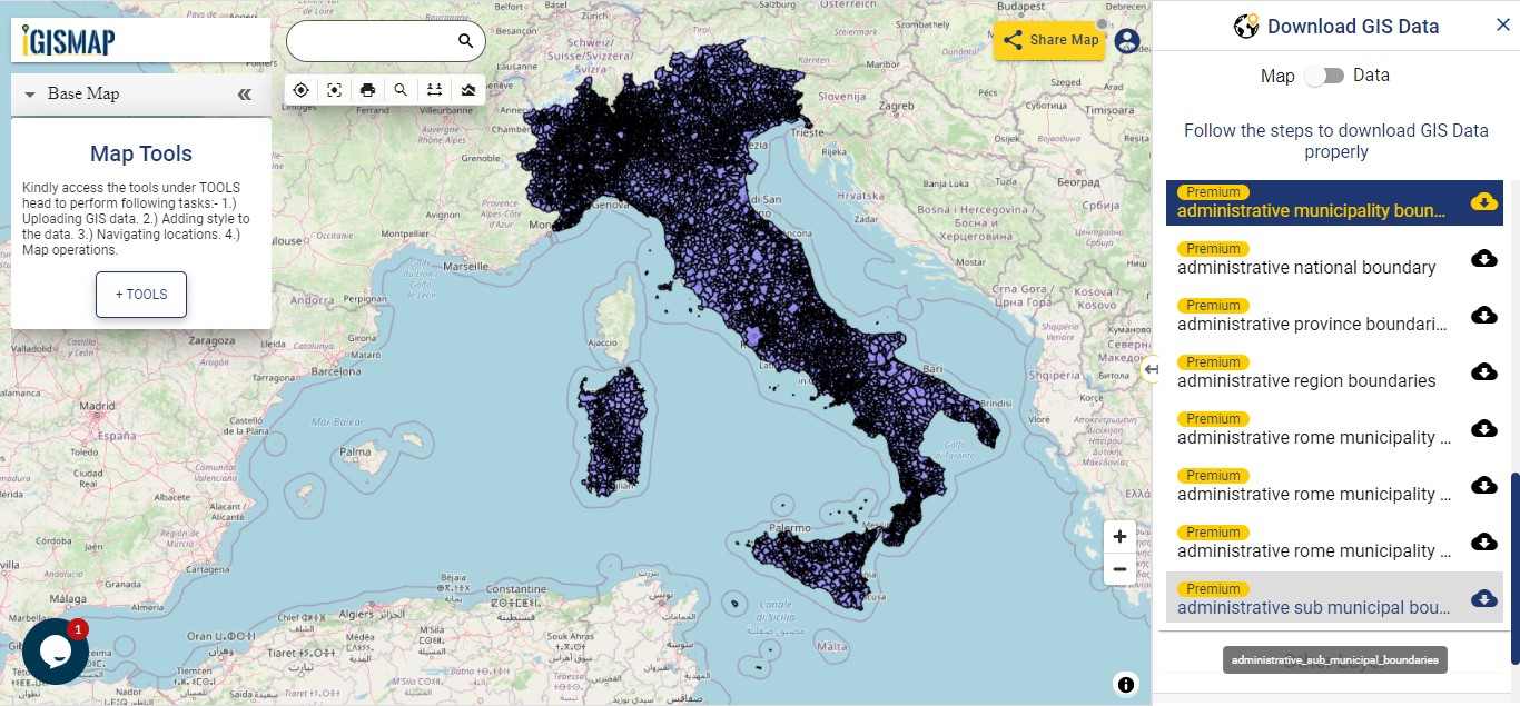 Download Italy Administrative Boundary Shapefiles Regions Provinces Municipalities And More 3 