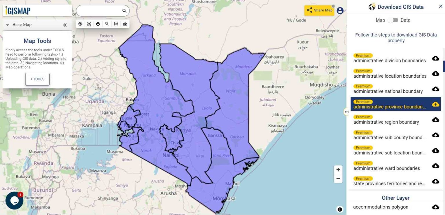 Download Kenya Administrative Boundary Shapefiles Provinces   Download Kenya Administrative Boundary Shapefiles Provinces Districts Counties And More 1 1536x742 