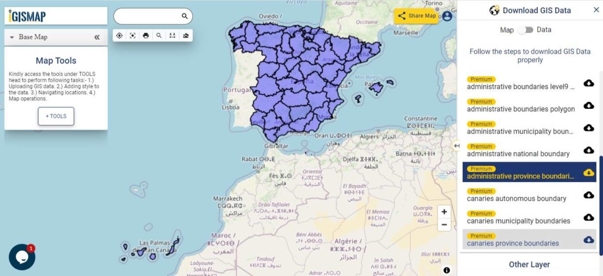 Download Spain Administrative Boundary Shapefiles - Autonomous ...