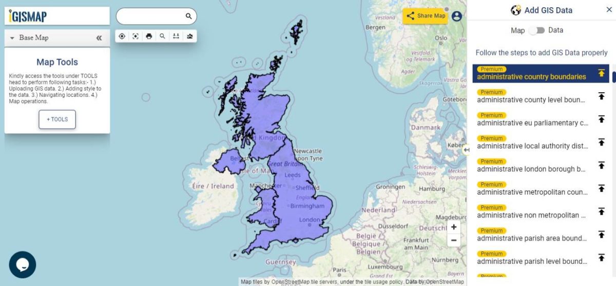 Download United Kingdom Administrative Boundary Shapefiles - Countries ...