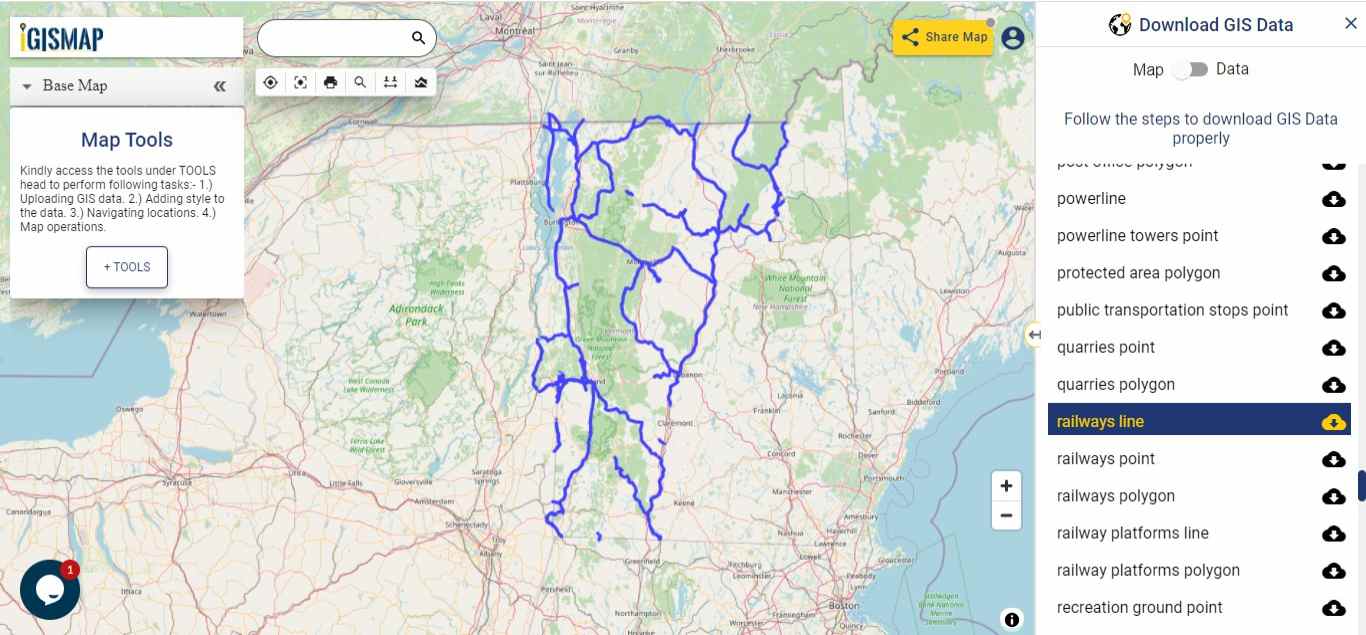 Download Vermont State GIS Maps Boundary Counties Rail Highway   Download Vermont State GIS Maps – Boundary Counties Rail Highway 3 