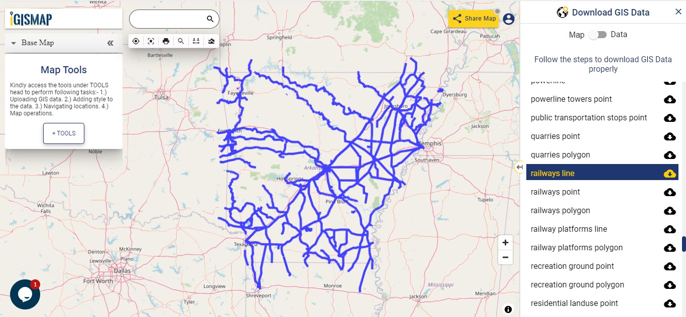 United States - Arkansas GIS Data - Shapefile, Kml - Boundary, County ...