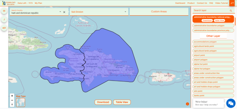 Download Haiti And Dominican Republic Administrative Boundary GIS Data ...