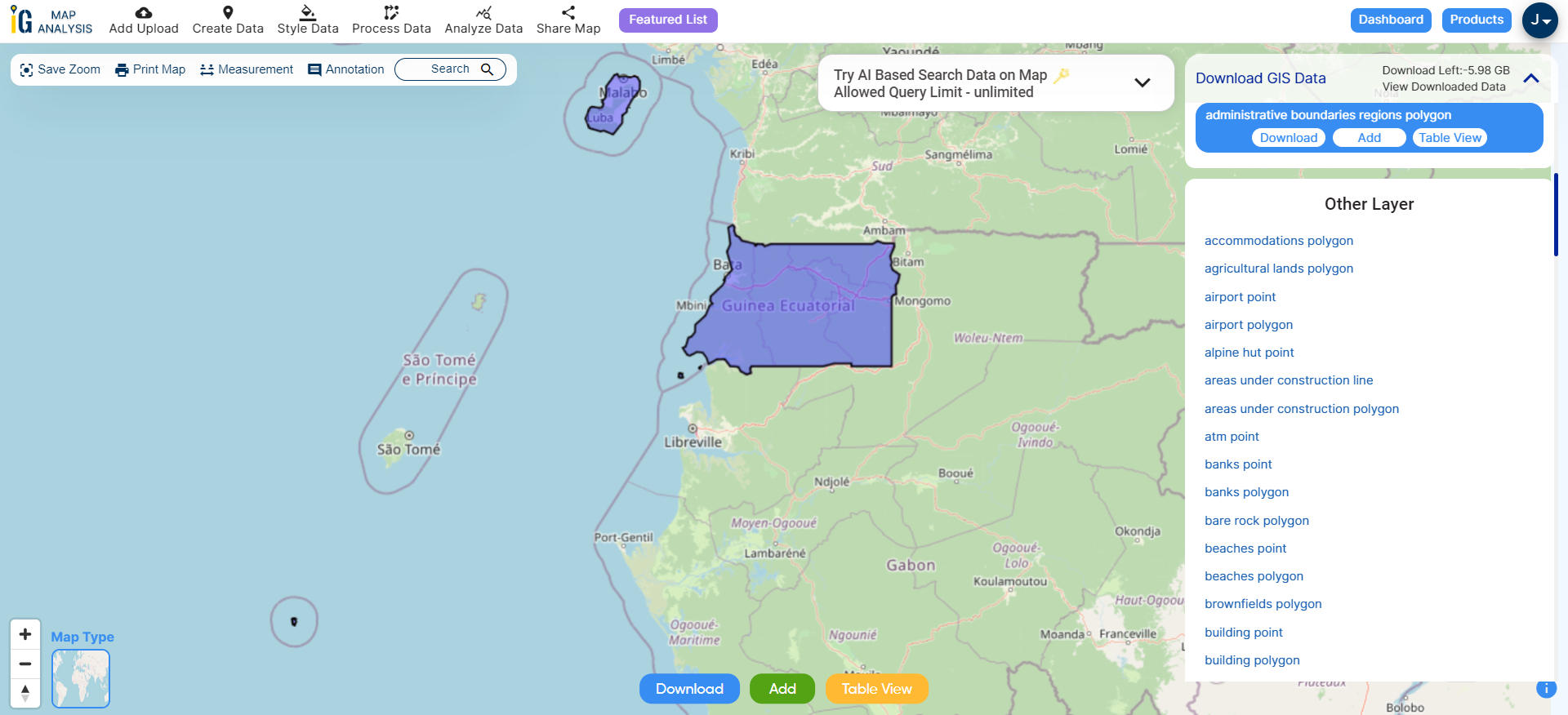 Download Equatorial Guinea Administrative Boundary GIS Data for ...