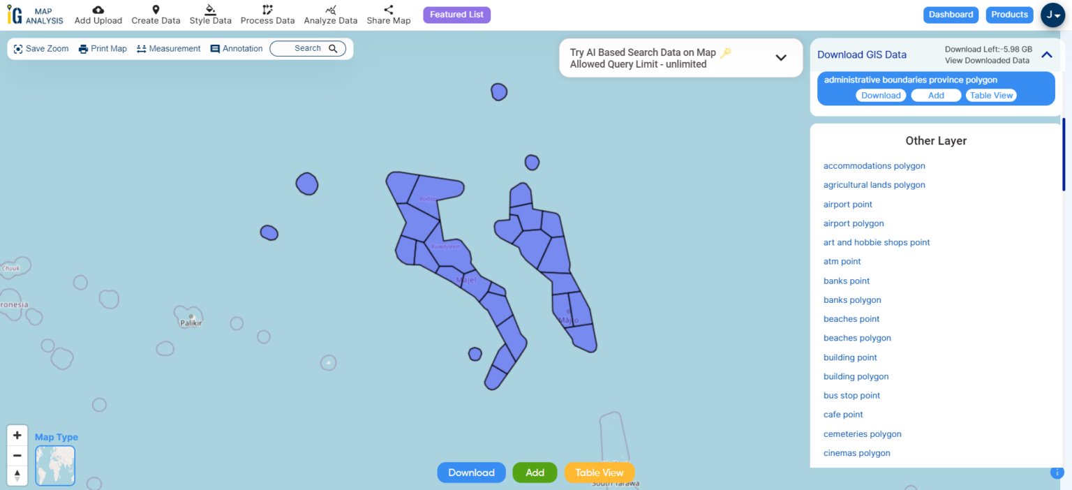 Download Marshall Islands Administrative Boundary GIS Data for ...