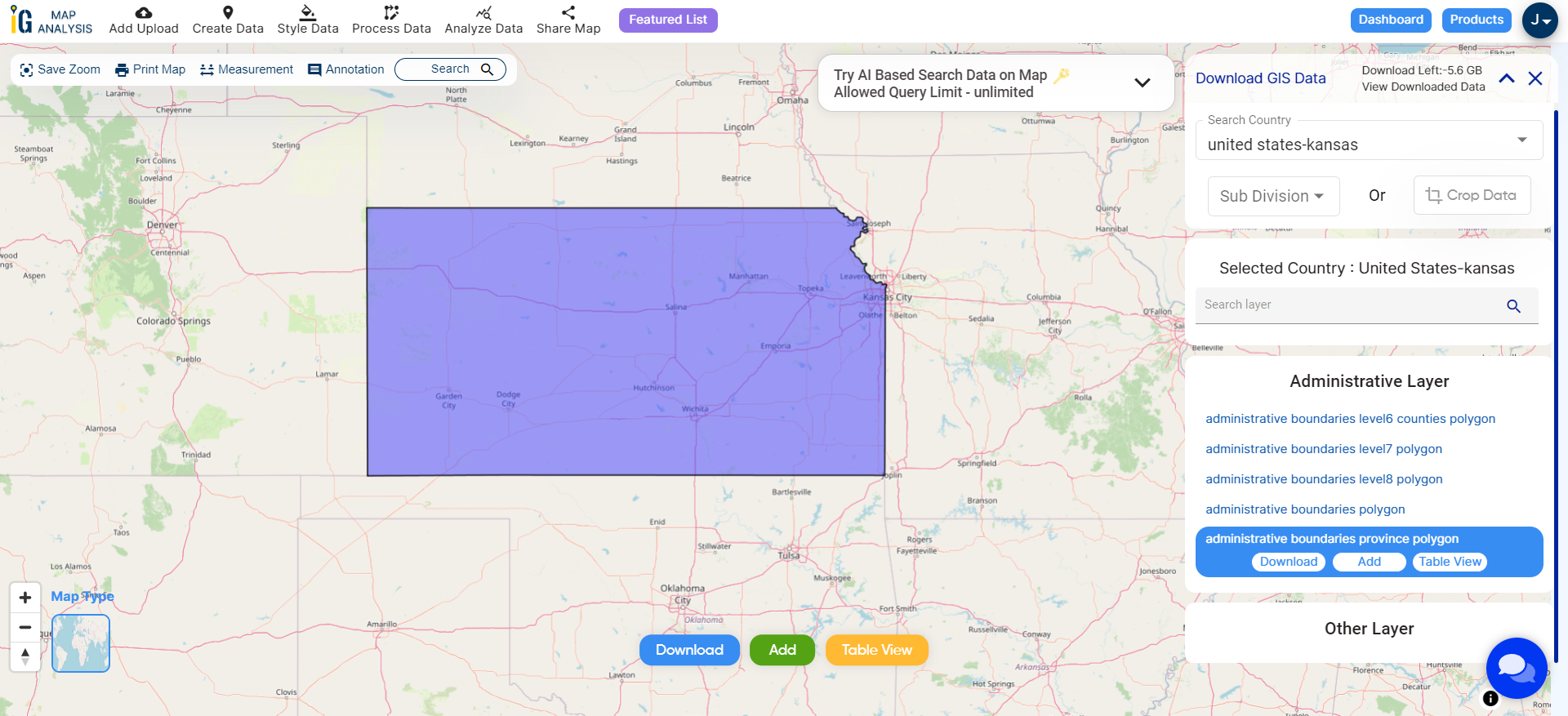 Download Kansas State Gis Data Counties Boundary Rail Highway Line Shapefile 6319