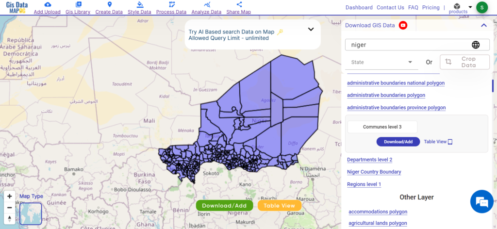 Niger Communes Data