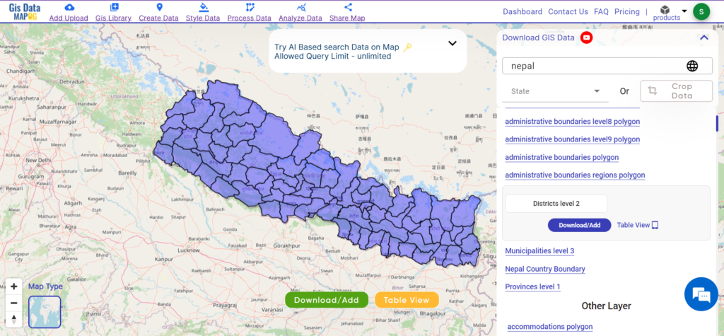 Nepal District Data