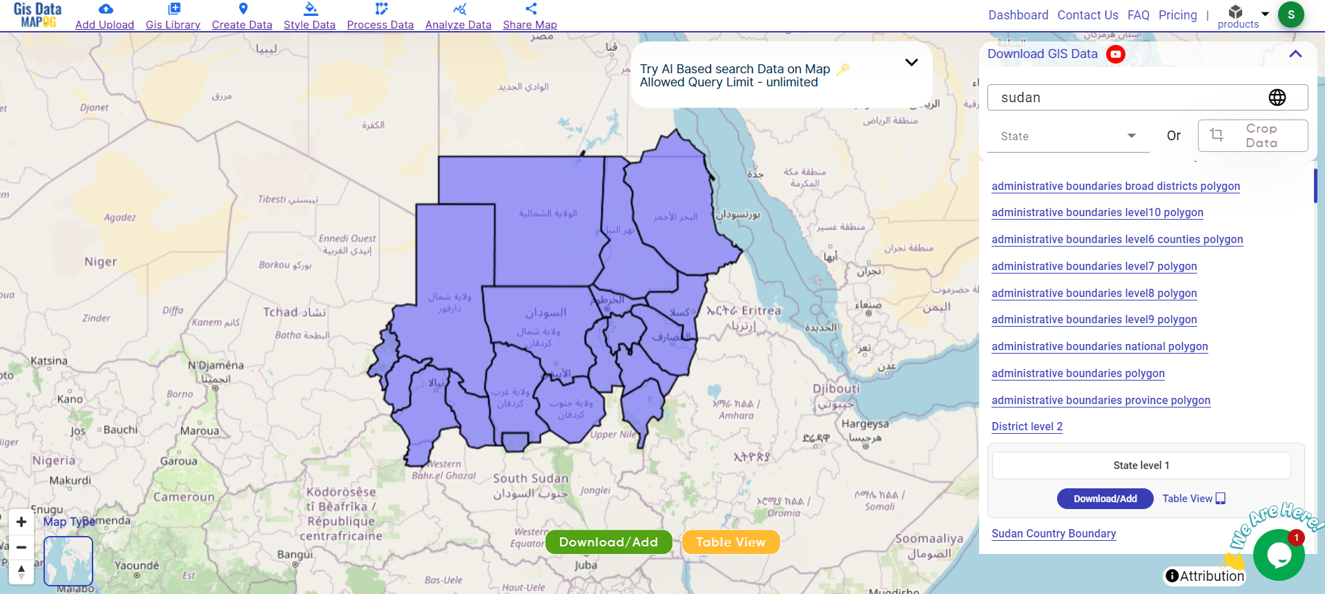 Download Sudan Administrative Boundary GIS Data for – National, States ...