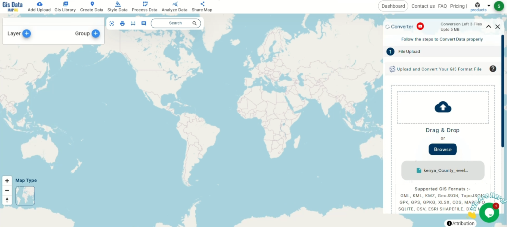 Upload Your KML File-Converting KML to GML with MAPOG