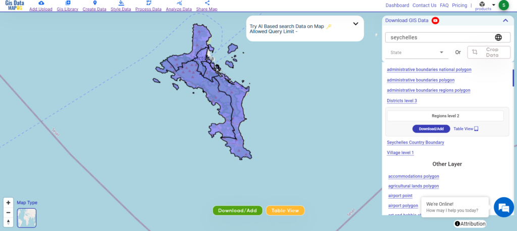 Seychelles Electoral areas gis data