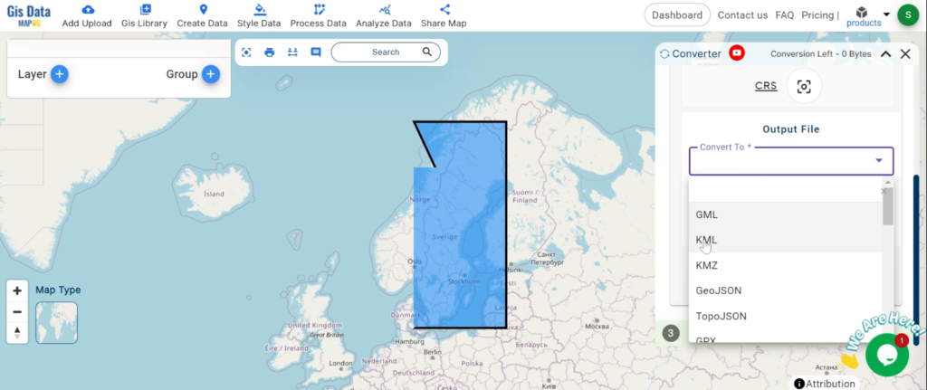 Converting KMZ to KML with MAPOG: Output format