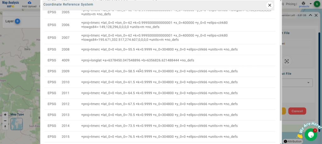 Set the CRS (Coordinate Reference System)