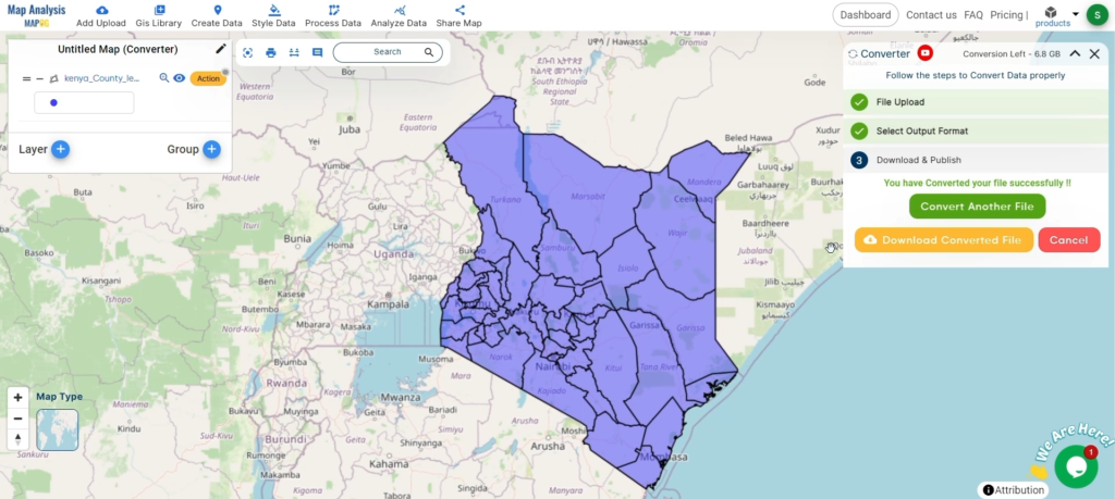 Converting KML to PDF with MAPOG