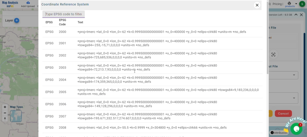 Set the CRS (Coordinate Reference System)