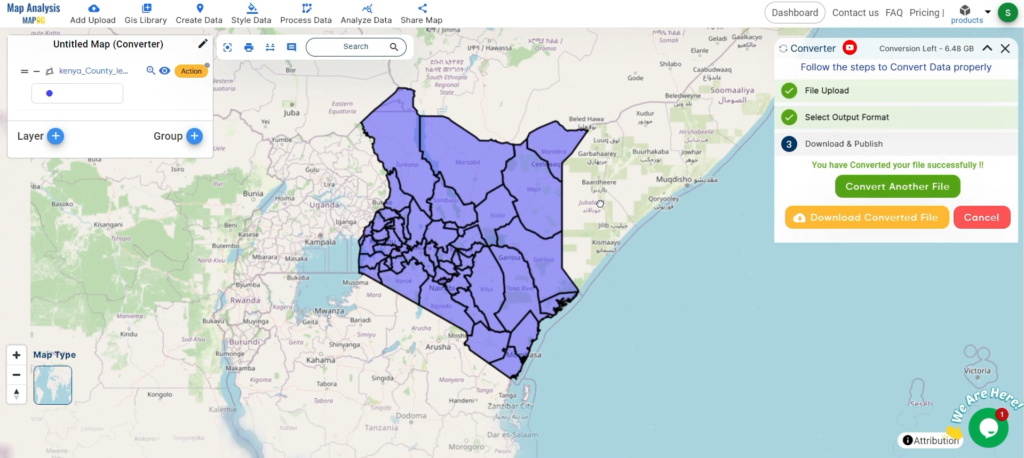 Converting TopoJSON to GML with MAPOG