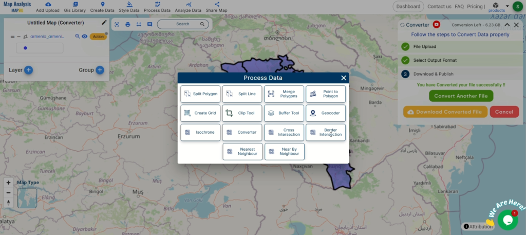 Convert TopoJSON to SHP Online and Download