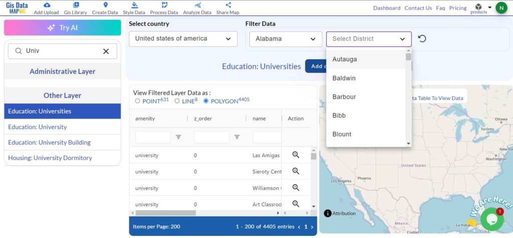 Download University Data