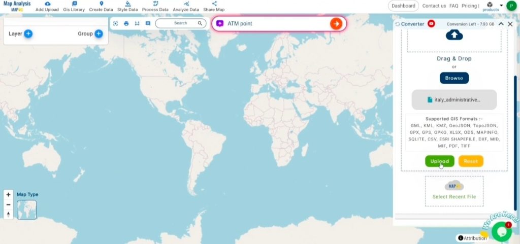 Converting MIF to GPX Online.