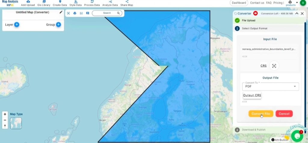 Converting GeoJSON to PDF Online