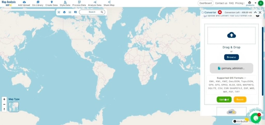 Converting GPKG to GPS Online