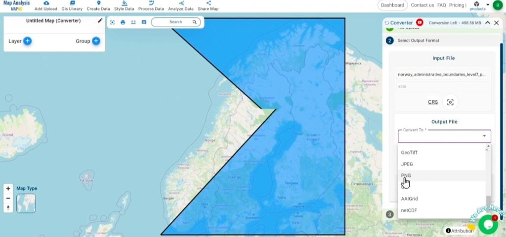 Converting GeoJSON to PNG Online