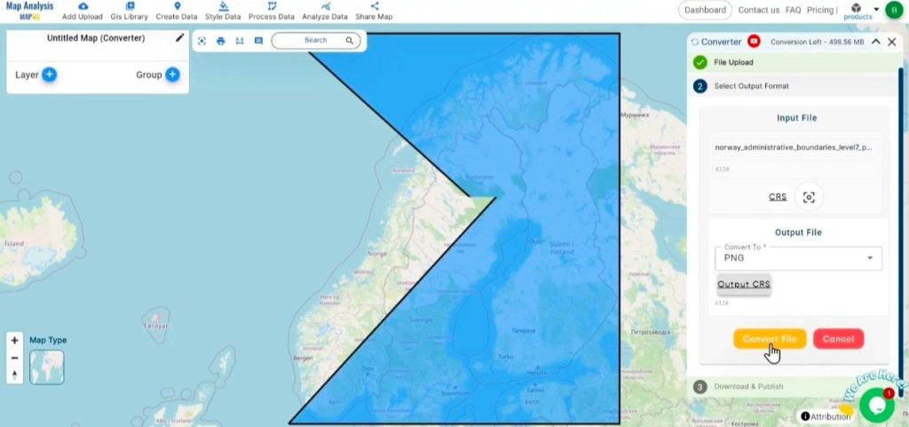 Converting GeoJSON to PNG Online