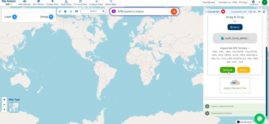 Converting DXF to GPS Online.