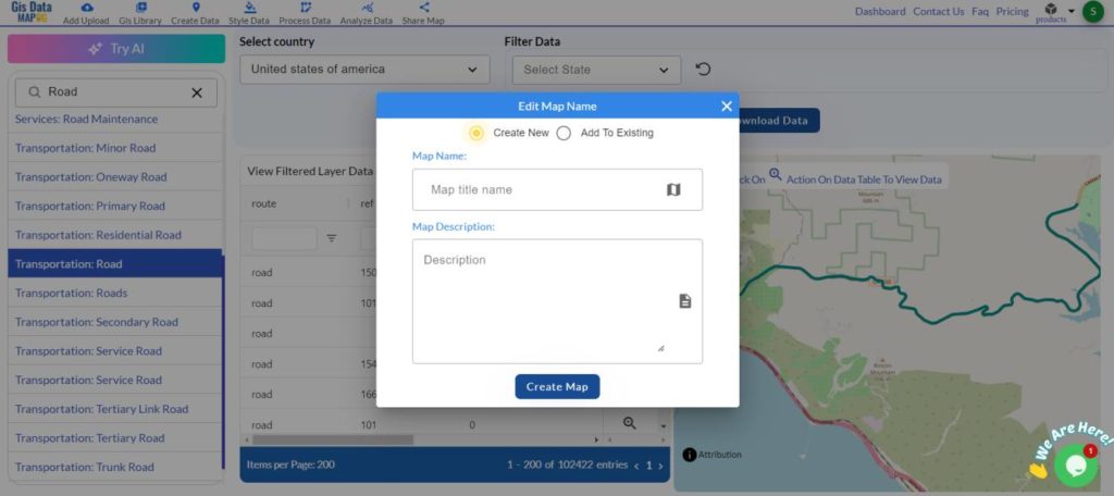 Download Road Data in Shapefile, KML, GeoJSON, and 15+ GIS Formats