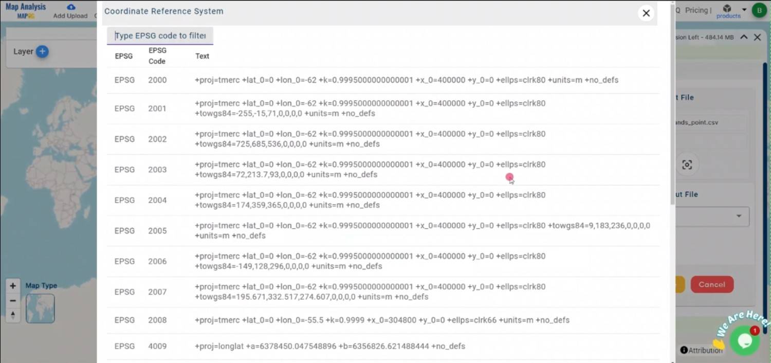 Convert CSV to MIF Online