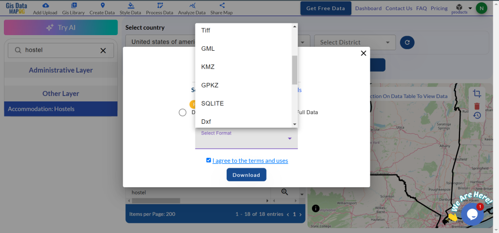 Download Hostels Data