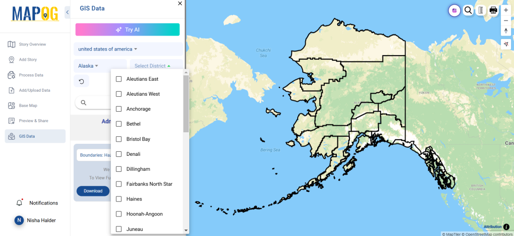 Download Hazardous Area Boundary Data