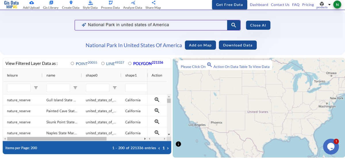 Download National Park Data in Shapefile, KML, MID +15 GIS Formats ...