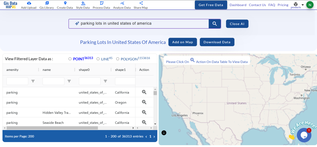 Download Parking Lots Data