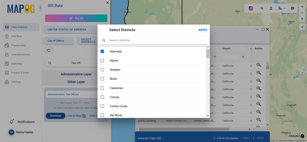 Download Tax Offices Data