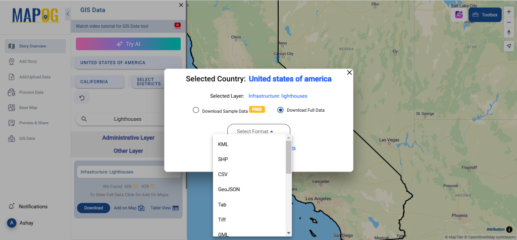 Download Lighthouses Data