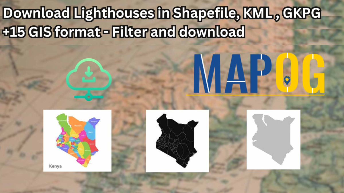 Download Lighthouses Data in Shapefile, KML, MID +15 GIS Formats